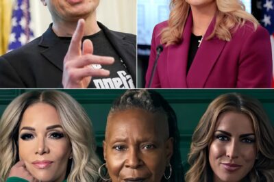 “THIS WAS NEVER JUST A TALK SHOW”: Elon Musk and Karoline Leavitt Expose the Ugly Truth Behind The View — Live On-Air Moment Leaves Audience Stunned What started as a routine media appearance turned into a jaw-dropping showdown. Elon Musk and Karoline Leavitt didn’t just push back—they pulled the curtain all the way down on The View. With one devastating exposé, they left the hosts scrambling and the studio in stunned silence. Viewers say it wasn’t just uncomfortable—it was revealing. And now, the internet is asking: How long can The View keep hiding what just came to light?
