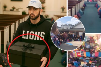 Eminem attended a special funeral for a teacher in Detroit, a funeral without a single flower!